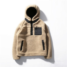 Wholesale Fashion Mens Sherpa Pullover Jacket Custom